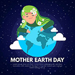 地球母亲日插画