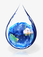 水滴地球素材