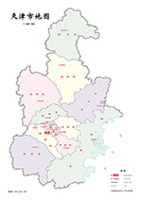 天津市分区地图