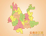 云南省行政区域图