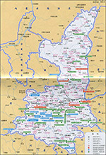 陕西旅游地图