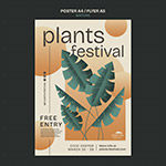 自然植物宣传海报