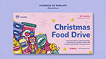 圣诞节募捐食品海报