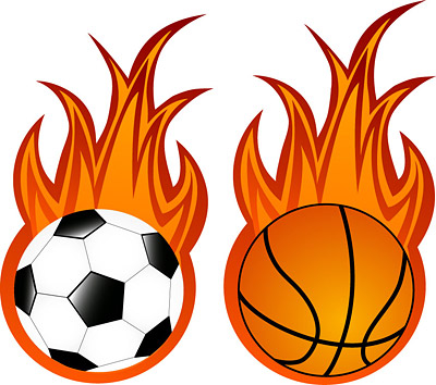 火焰足球与篮球