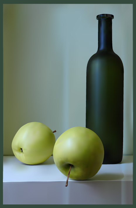 苹果与酒瓶