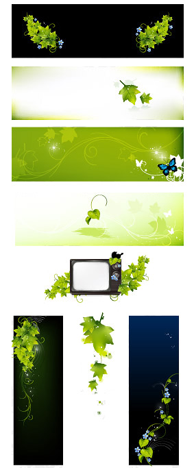 绿叶蝴蝶电视机