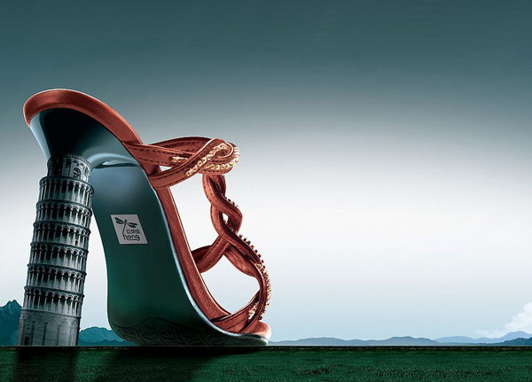 红蜻蜓凉鞋广告