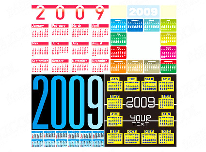 2009年全年日历