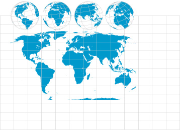 世界地图与地球