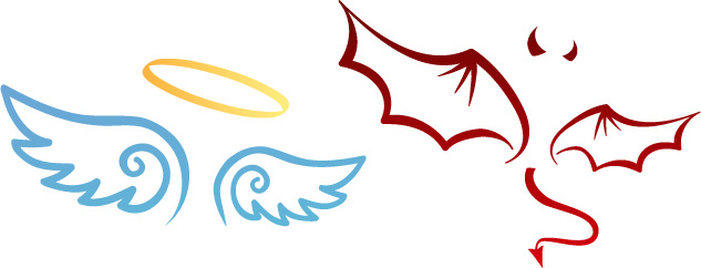 天使与魔鬼翅膀