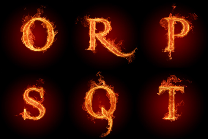燃烧的字母O-T