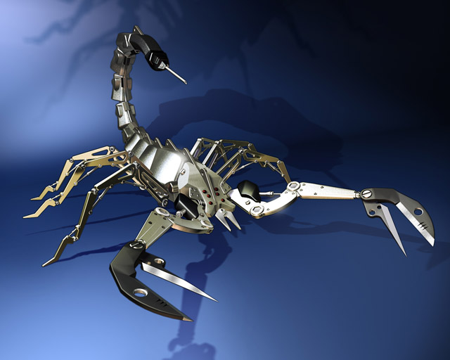 机械蝎子模型