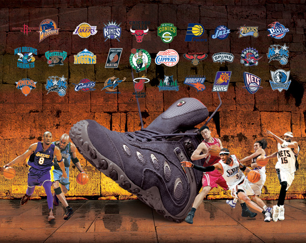 NBA篮球鞋广告