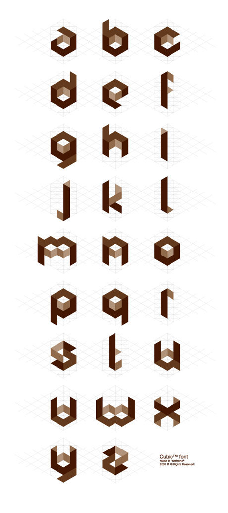 cube02矢量字体