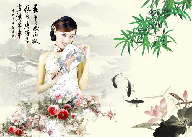 中国风古典美女_平面广告