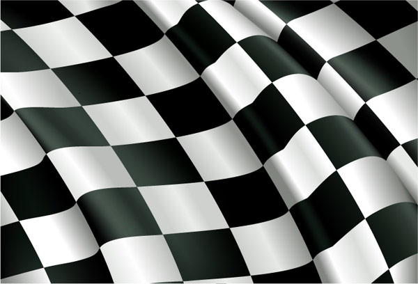 F1赛车旗帜局部