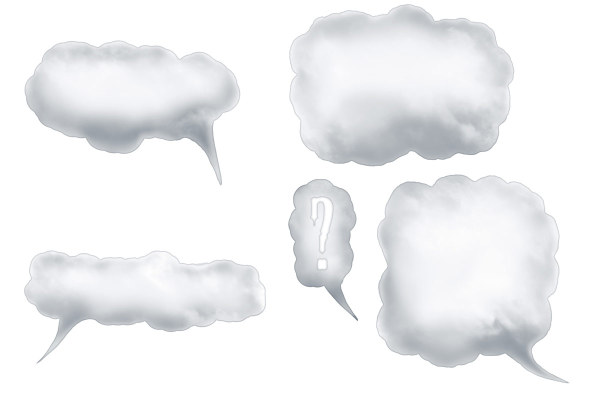 云朵对话框