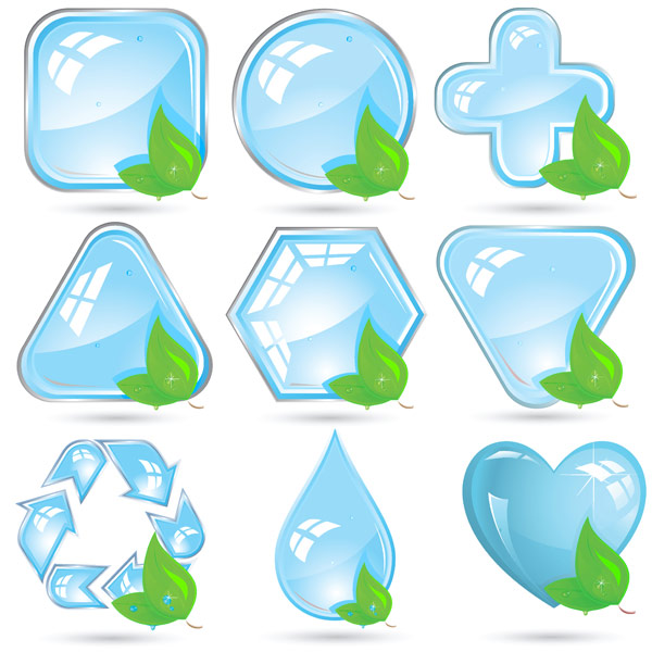 水晶环保图标