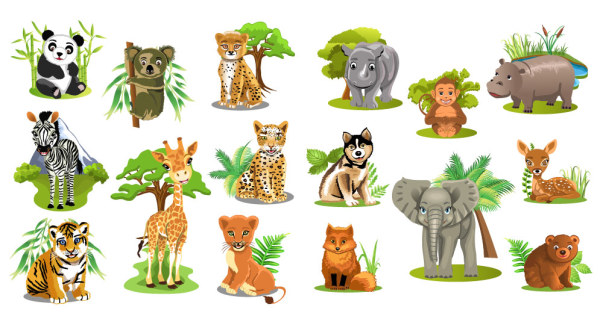 艺术范ppt模板免费领取素材分类: 矢量卡通动物所需点数:0点多款动物
