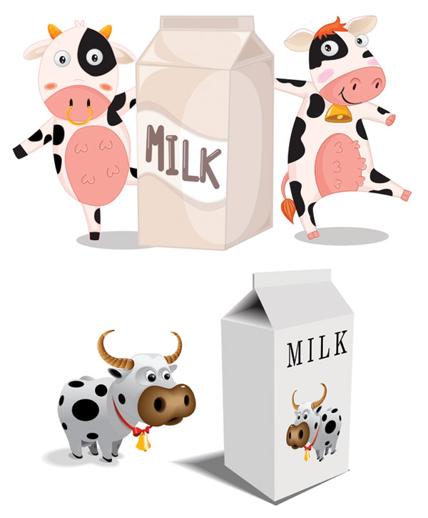 牛奶盒与奶牛