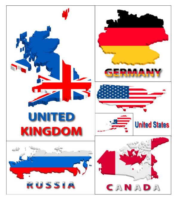 矢量地图所需点数: 0 点 关键词: 几个国家的地图形状国旗素材,英国图片