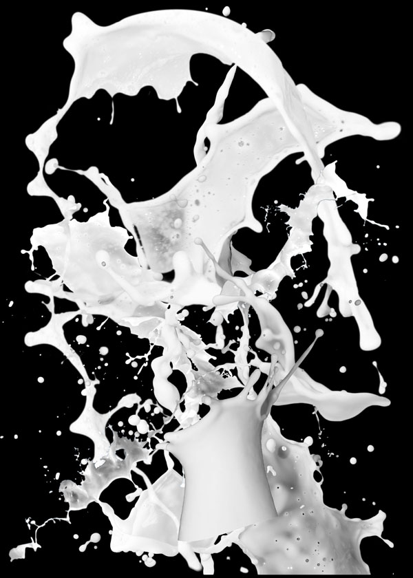 牛奶喷溅图