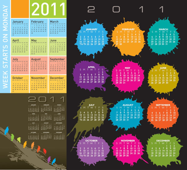 2011年日历模板