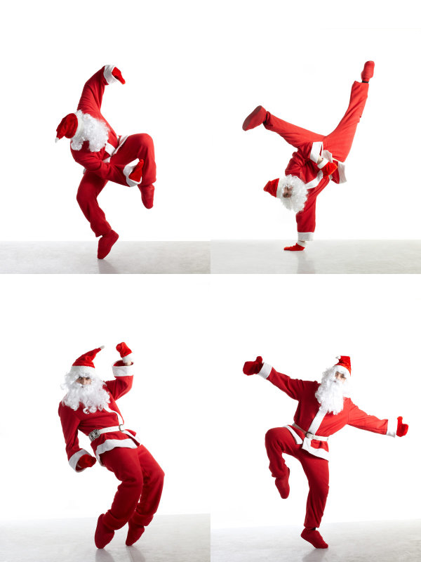 圣诞老人跳街舞