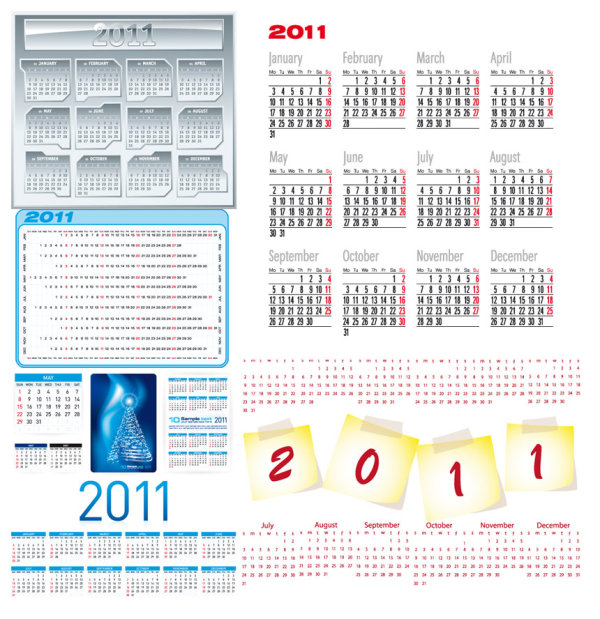 2011年日历模板3