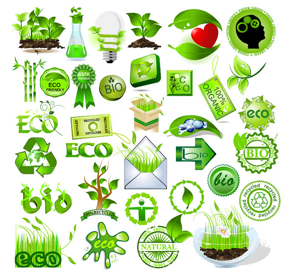 绿色环保元素