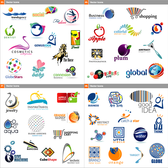 公司标志,logo设计,图集,奔马,太阳,水,苹果,购物车,科技元素,马赛克