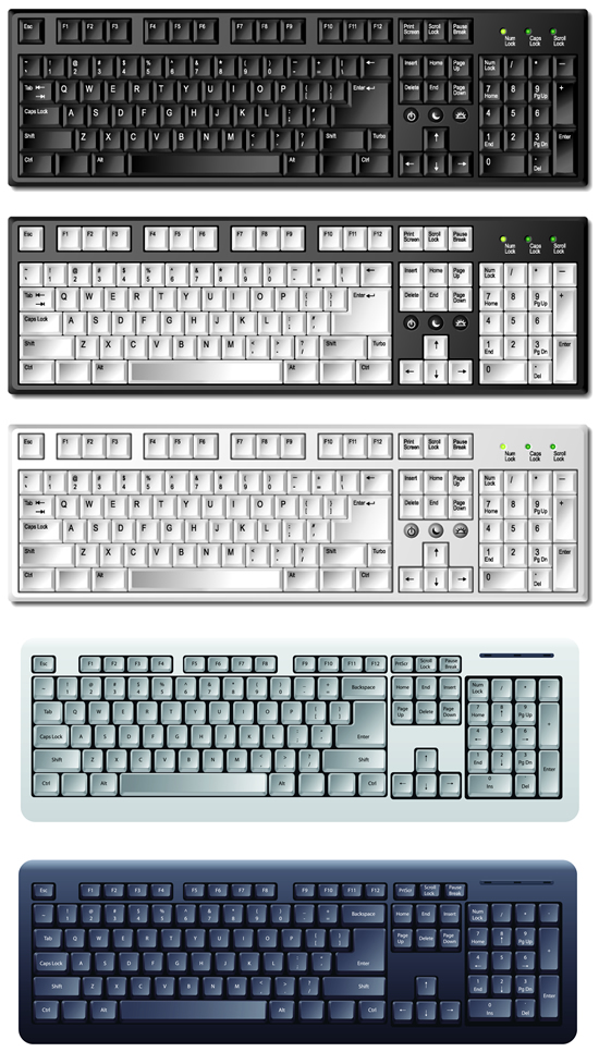 电脑键盘矢量_素材中国sccnn.com