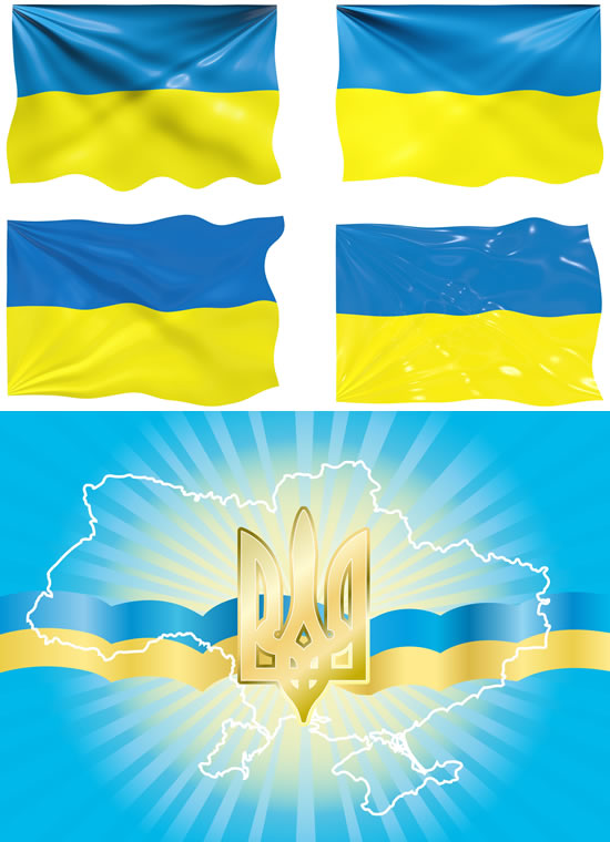 乌克兰国旗国徽