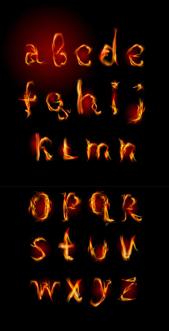 烟火形态字母