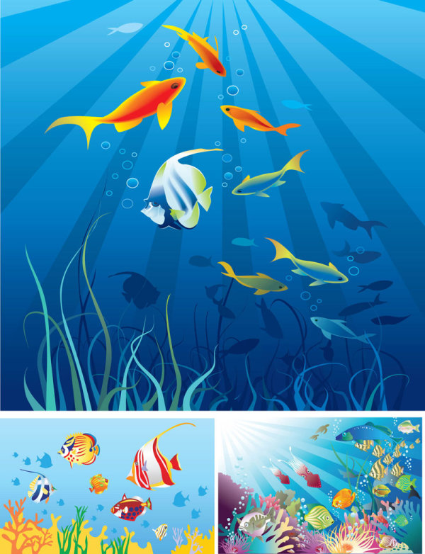 0   点 关键词: 卡通海洋场景矢量素材,卡通,海洋,场景,鱼类,乌贼