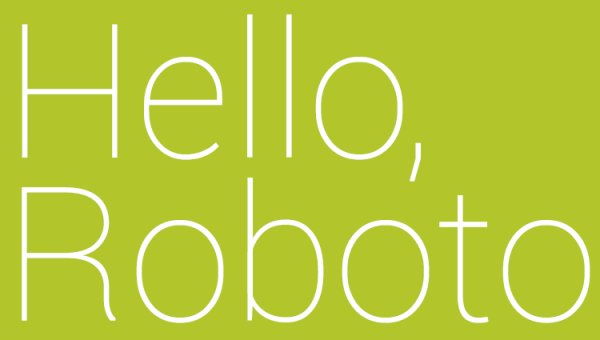 Roboto字体