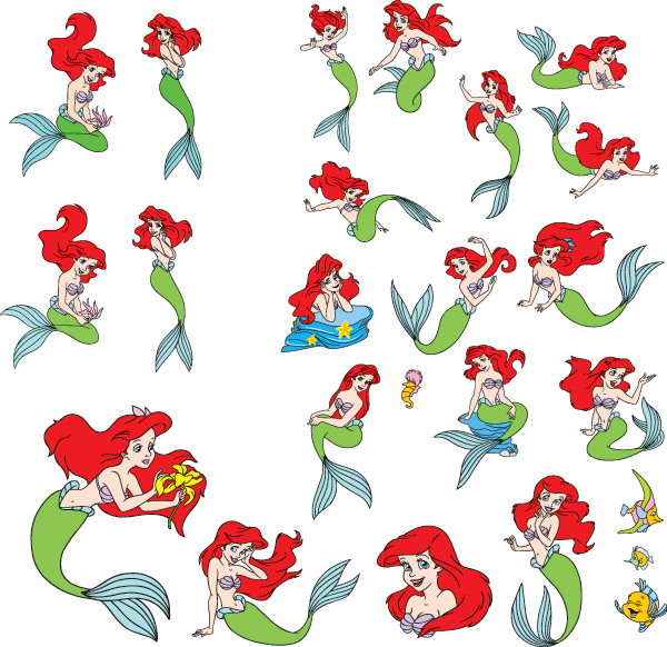 Cute Mermaid Cartoon