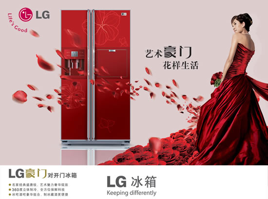 LG豪门对开门冰箱