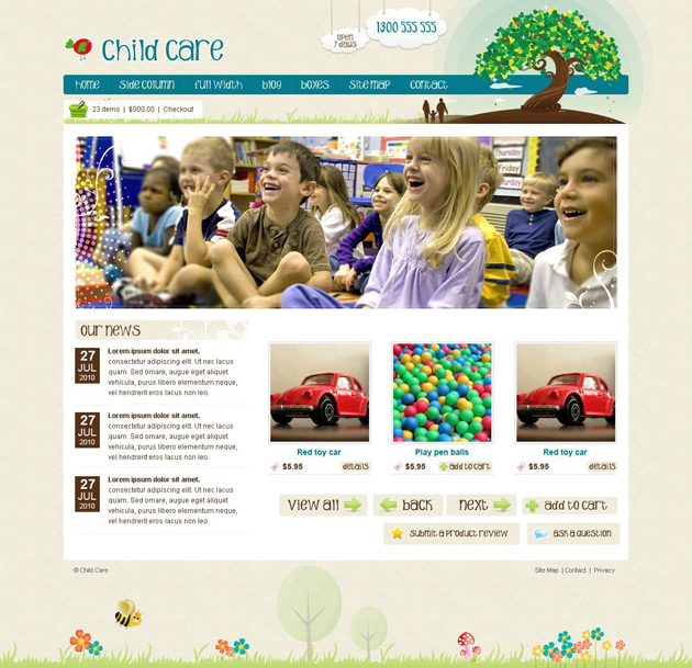 儿童网站模板