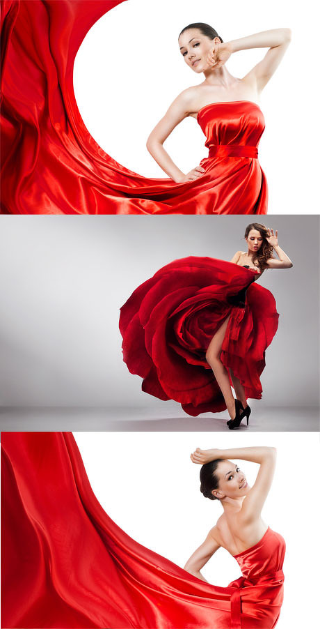 气质红裙子美女