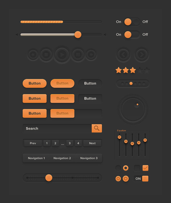 橙色UI工具包
