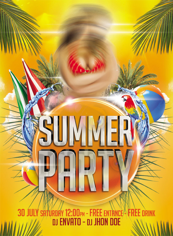 夏季派对狂欢海报