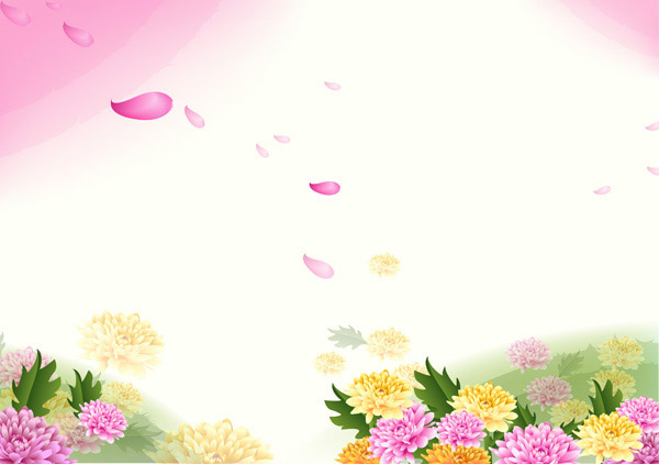 粉色鲜花背景