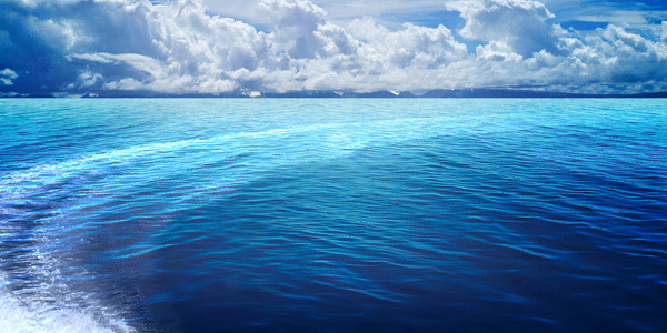 蓝色海洋背景
