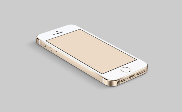 金色iPhone模型
