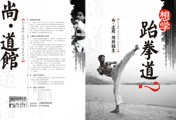 跆拳道海报_素材中国sccnn.com