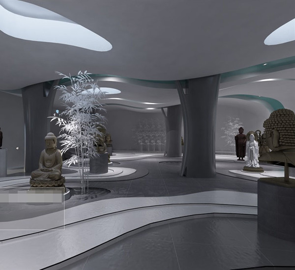 佛教展厅模型