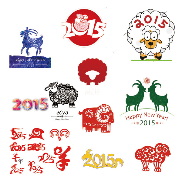 2015羊年图案