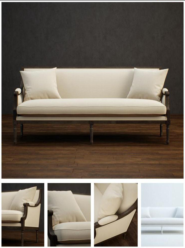 白色沙发模型