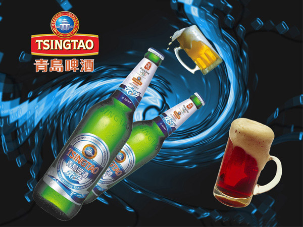 青岛啤酒广告PSD